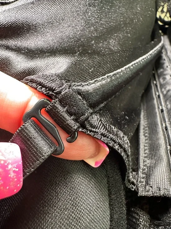 Seven ’Til Midnight Black Satin Lace Bustier Corset Top Sexy Goth Romantic 1X/2X - Picture 12 of 14